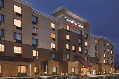 TownePlace Suites Harrisburg West Mechanicsburg Exterior at Dusk